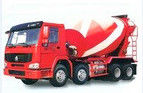 STEYR dei diesel 8 x 4 camion 336hp della betoniera di Sinotruk e 8 CBM nel colore rosso