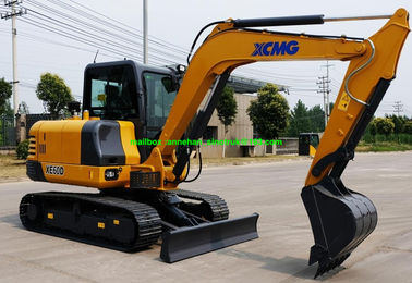 XCMG XE60D 6 tonnellate di mini del cingolo macchina dell'escavatore con il circuito idraulico