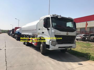 Autocisterna bianca Lhd Zz1257n4347n1 dell'olio del camion di serbatoio di combustibile di Sinotruk Howo A7 6x4