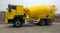 colore giallo di Sinotruk Howo del camion della betoniera dei tester 6x4 12 del cellulare cubico di Sinotruk Howo